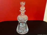 Full view of decanter with stopper installed