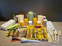 Overall shot of entire kitchenware lot