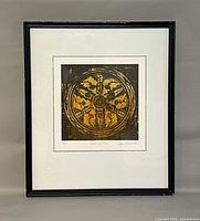 framed lithograph overall view