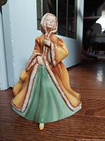 Front view of Royal Doulton Rachel figurine showing full attire