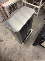 Full exterior view of simplehuman dual-compartment step can