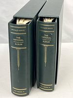 Two Scott National Postage Stamp Album binders in slipcases
