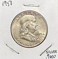 Obverse showing Benjamin Franklin portrait, date visible