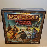 Front of sealed Monopoly Dungeons & Dragons Spanish edition box