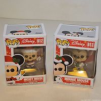 Front view of both boxed Funko Pops