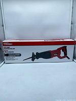 Front of sealed box showing Hyper Tough 6.5-Amp reciprocating saw image