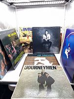 Overall lot showing multiple LP covers including The Journeymen and others
