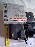 Rangefinder, box, case, manuals grouped