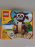 Front of sealed LEGO 40417 Year of the Ox box showing age 7+, 168 pcs