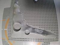 Raised crater baseplate detail