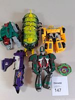 Group of all six items laid out