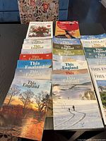 All magazines laid out showing covers and quantity