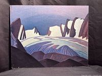 Full view of the lithograph on board