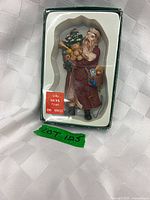 Front view boxed Eaton Santa ornament