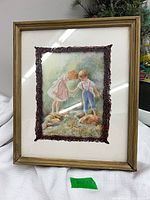 Front view of framed Gloria Eriksen print showing artwork, mat and frame