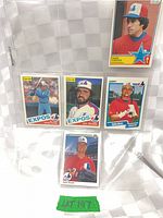 Sheet showing all five Expos cards