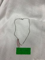 Entire necklace laid out showing chain and pendant