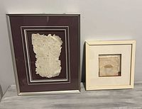 Both framed artworks side by side showing overall appearance