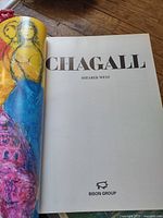 Title page of Chagall book showing author Shearer West and publisher Bison Group
