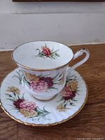 Paragon bone china floral teacup and saucer