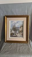 Framed Burnett oil painting full view