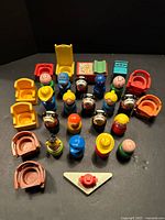 Group shot showing all 33 pieces laid out