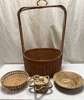 All four baskets front view