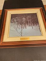 Framed print full view showing artwork, mat, and frame