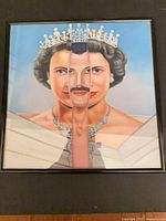 Full view of framed blended portrait print