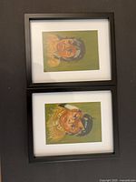 Both framed portraits side by side showing overall appearance