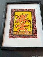 Full view of framed pop art print