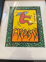 Full framed print showing border and central imagery