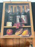 Full view of framed Raymond Campbell still-life print