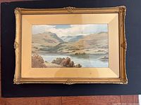 Front view of framed painting