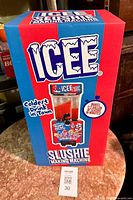 Front of retail box showing ICEE branding and product image
