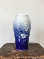 Front view showing gradient color and floral decoration