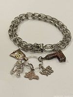 Full view of bracelet with all charms displayed