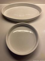 Top view of both casserole dishes