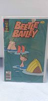 Full front cover of Beetle Bailey Gold Key comic in bag