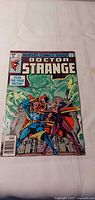 Front cover of 1979 Doctor Strange comic showing title, price, artwork and barcode