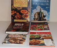 All six cookbooks front covers visible
