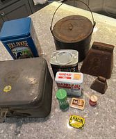 Overview of all items on countertop