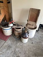 Group shot showing all items together for scale and condition