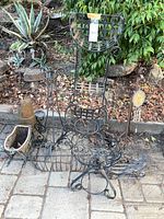 Group shot of all garden decor items