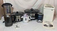 Group shot of all seven kitchen appliances