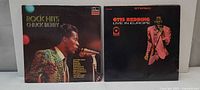 Front covers of Rock Hits Chuck Berry and Otis Redding Live in Europe albums