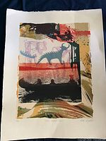 Full view of the signed limited edition print on paper