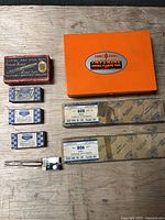 Overview of all tool boxes and cases on wood surface