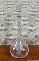 Full view of Baccarat crystal decanter with stopper