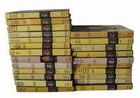 Stacked spines showing yellow boards and spine numbers